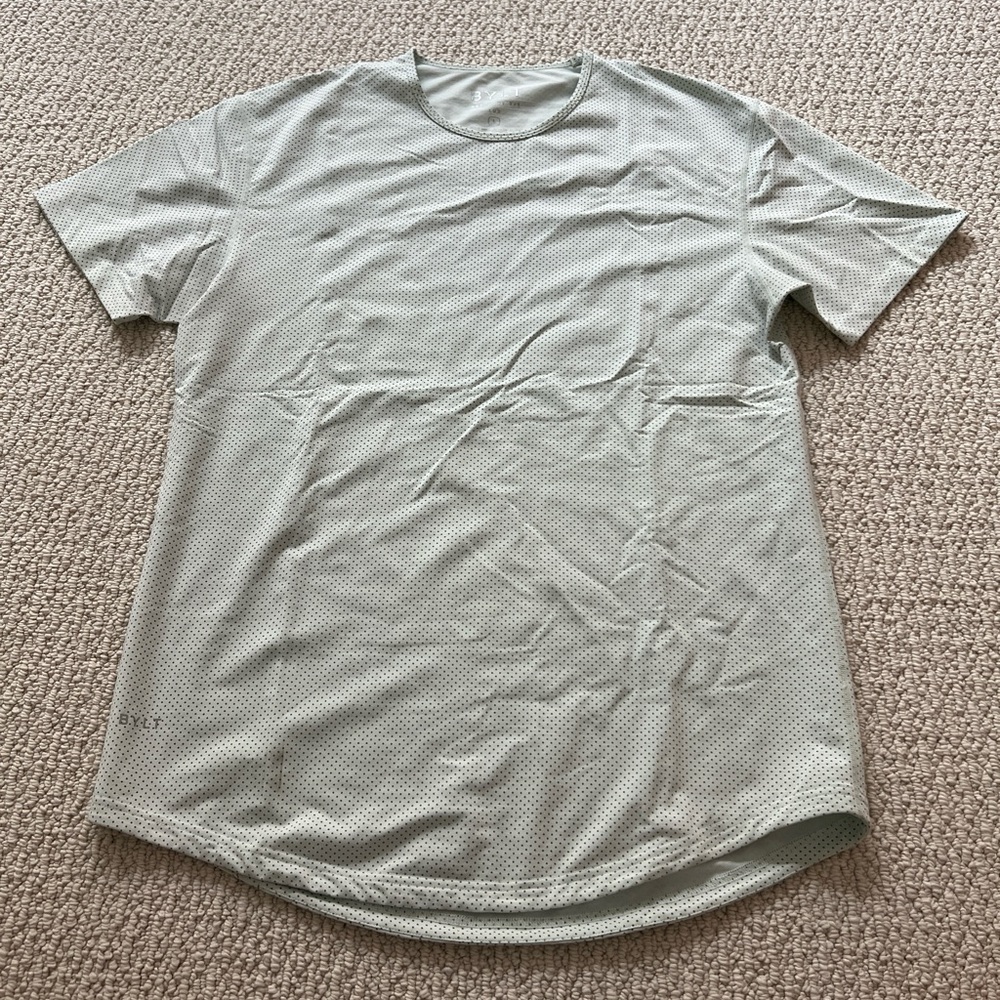 BYLT Basics Short Sleeve Light Sage Green Performance Tee